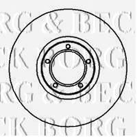 BORG & BECK bbd4968 -  Тормозной диск